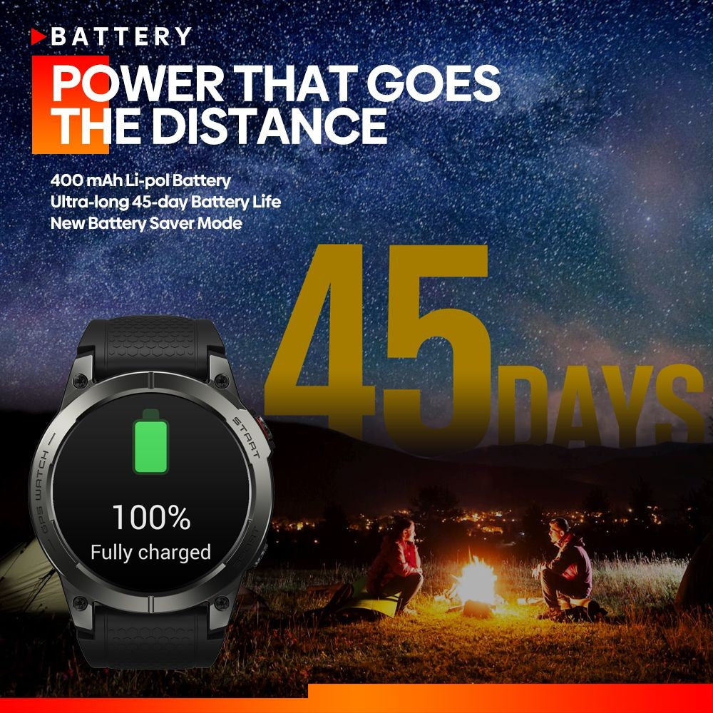 Relogio Inteligente Zeblaze Stratos 3 Premium, GPS, Tela Amoled, Bluetooth e ma