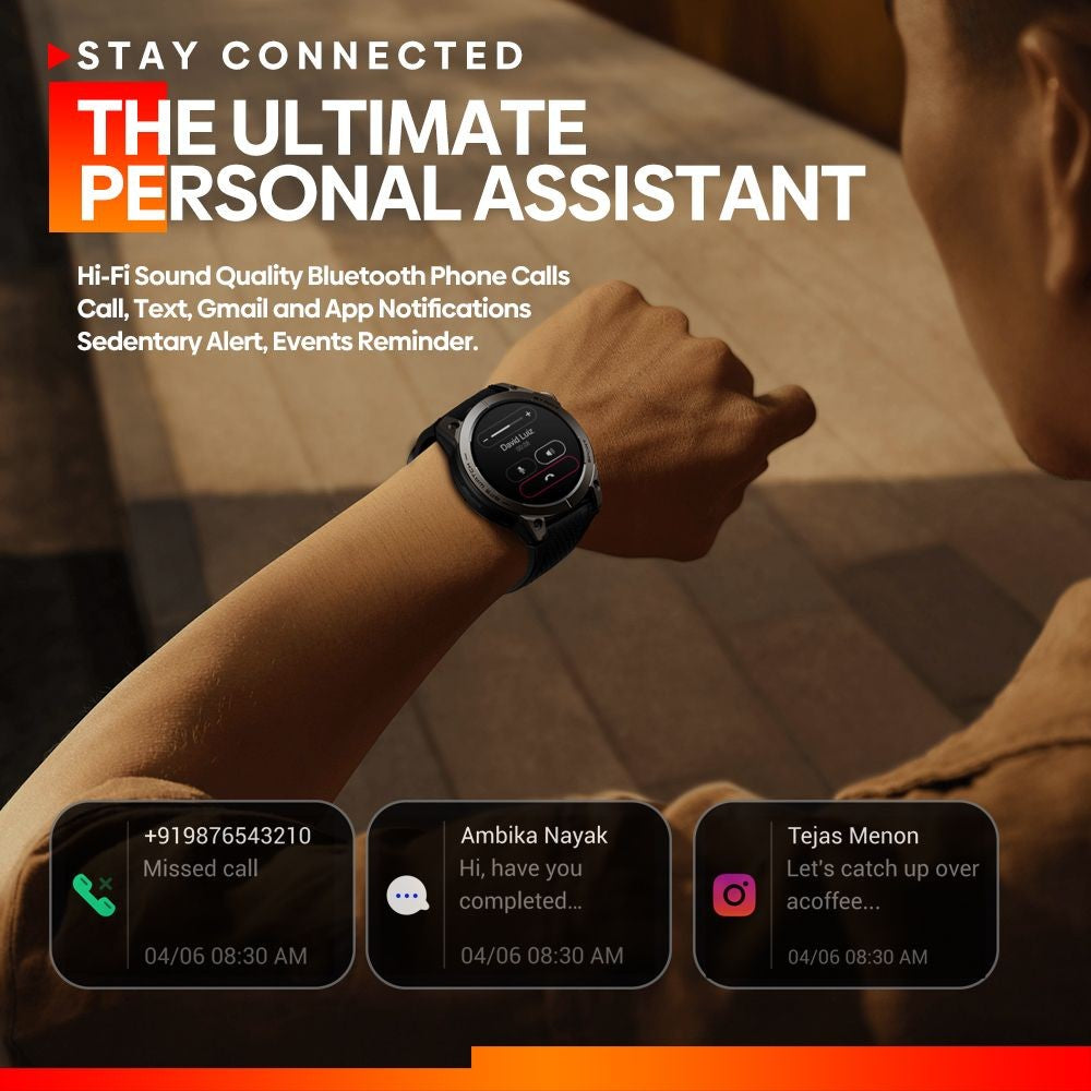 Relogio Inteligente Zeblaze Stratos 3 Premium, GPS, Tela Amoled, Bluetooth e ma