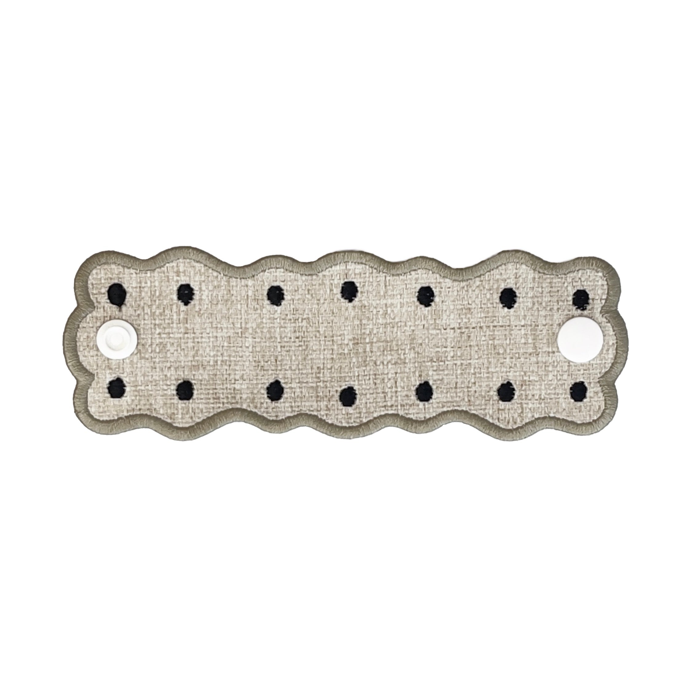 PORTA GUARDANAPO CASA-ESSENZIALE CASA-ESSENZIALE BORDADO NAIA POA 4,8 cm x 14,5 cm