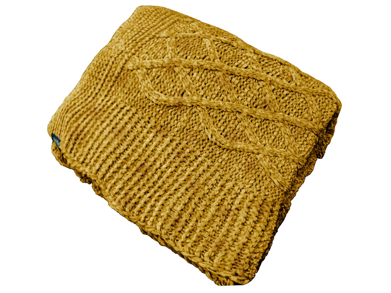 MANTA TRICOT CASA-ESSENZIALE PREMIUM ARAN 0,90 m x 1,80 m.