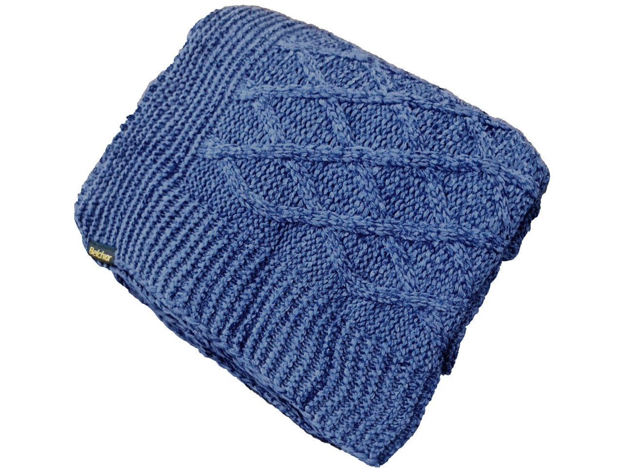 MANTA TRICOT CASA-ESSENZIALE PREMIUM ARAN 0,90 m x 1,80 m.