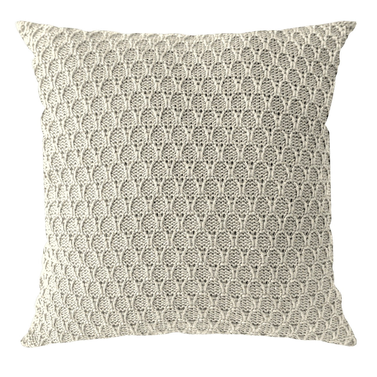 ALMOFADA CASA-ESSENZIALE TRICOT CASA-ESSENZIALE COLMEIA NATURAL 50 cm x 50 cm