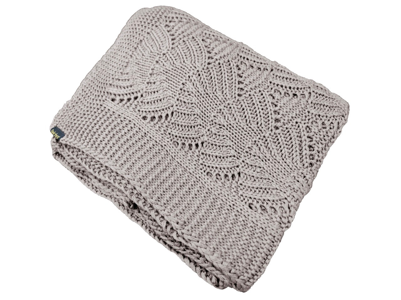 MANTA TRICOT CASA-ESSENZIALE PREMIUM COQUILE0,90 m x 1,80 m.