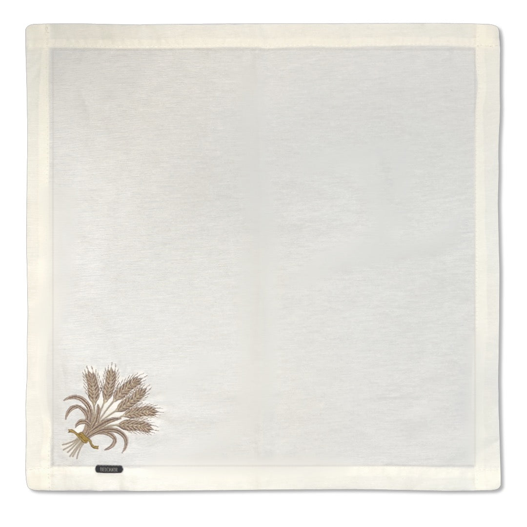 GUARDANAPO CASA-ESSENZIALE 135 DEMETER COM BORDADO 43 cm x 43 cm
