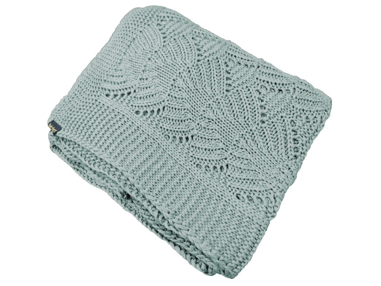 MANTA TRICOT CASA-ESSENZIALE PREMIUM COQUILE0,90 m x 1,80 m.